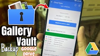 Gallery Vault Backup With Google Drive Online 2024  Gallery Vault Online Backup Problem Solved [upl. by Zailer]