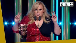 Rebel Wilson steals the show with HILARIOUS unexpected BAFTA 2020 speech  BBC [upl. by Rimidalv]