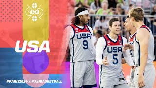 USAs 🇺🇸 Men Olympic Team  3x3 Basketball [upl. by Sabian]