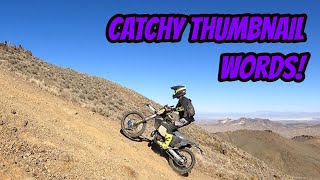 KTM 300XCW Riding in Ridgecrest California [upl. by Rosemaria]