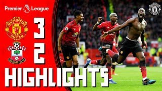 Highlights  Manchester United 32 Southampton  Romelu to the rescue [upl. by Eahsat435]