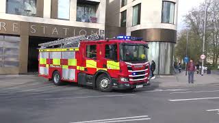 Cambridgeshire Fire amp Rescue Service Cambridge ERP72reg Scania Turnout April 2023 [upl. by Fleda]