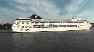 Crusieliner MSC Lirica in Hamburg [upl. by Ian]