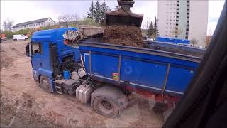 Bagger Liebherr A920  Baugrubenaushub Erdarbeiten  Rodungsarbeiten  GoPro 8  Cabview [upl. by Ellary]