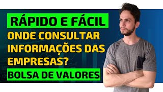 Onde conseguir informações das empresas listadas na bolsa de valores Relações com Investidores [upl. by Gruchot332]