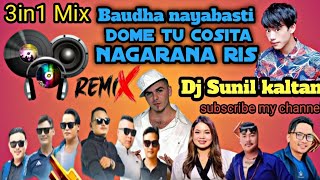 3 in 1 remix song baudha naya basti× Dome tu cosita×Nagarana ris Dj sunil kaltan tamang dj 2024 [upl. by Budge]