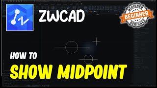 ZWCAD How To Show Midpoint [upl. by Beauchamp]