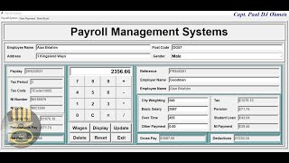 How to Create Payroll Management System with MySQL Database in Python  Part 1 of 4 [upl. by Derrick]