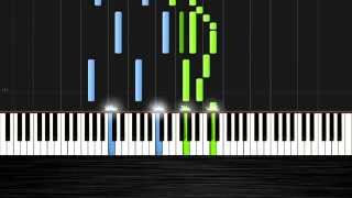 Ludovico Einaudi  Divenire  Piano Tutorial by PlutaX  Synthesia [upl. by Sandell851]