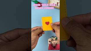 BIKIN TISUE MINI BASAH DIRUMAH SENDIRI reaction diy wetwipes waterwipes funny satisfying [upl. by Nivek]