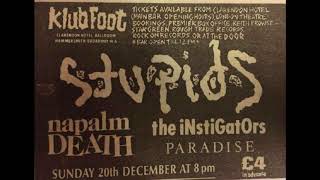 Napalm Death UK Live  The Clarendon Ballroom Hammersmith London UK 20th December 1987 SB [upl. by Ymmac]