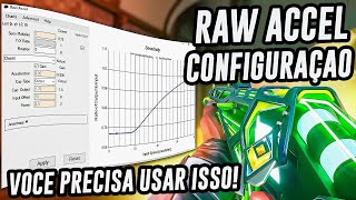 usei o RAW ACCEL no VALORANT aprenda a configurar Atualizado [upl. by Kaasi]