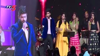 Indian Idol Revanth Performance At NATS Convention 2017  TV5 News [upl. by Ayekan]