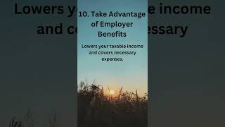 New Personal Tax Tip 10  Take Advantage of Employer Benefits shorts [upl. by Waldner219]