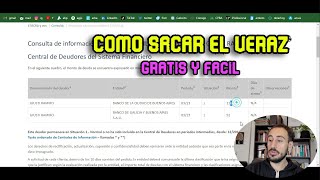 Como sacar VERAZ gratis libre de deuda  Paso a paso Online [upl. by Hassi]