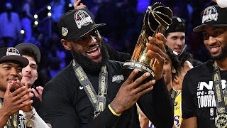 The Lakers FULL Trophy Presentation amp LeBron MVP Speech 🏆 [upl. by Aloiv63]