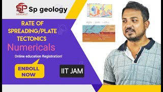 Spreading rate NumericalPlate tectonics india geology platetectonic [upl. by Anitteb]