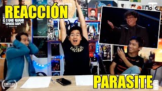 PARASITE GANA A MEJOR PELÍCULA  REACCIÓN EN VIVO Oscars 2020 [upl. by Moises]