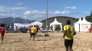 2013 OFC Beach Soccer Championship  Match 2  Vanuatu vs New Caledonia Highlights [upl. by Ahtrim399]