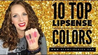 10 Top LipSense Colors [upl. by Ahsenek]