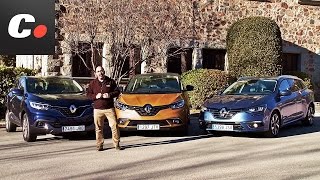 Renault Scénic vs Kadjar vs Mégane Sport Tourer  ¿Monovolumen SUV o familiar  Prueba cochesnet [upl. by Hgiellek]