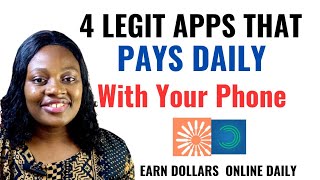 4 Legit Apps That Pays In Dollars In 2024  How To Make Money Online With You Phone In 2024 [upl. by Tenaej]