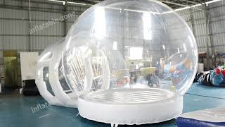 13x10ft Inflatable Balloon Bubble House Igloo Clear Tent Bubble Tent Dome Bounce House Jumper [upl. by Ahtel674]