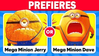 ¿Preferirías DESPECABLE ME 4 EDICIÓN 🍌🤓 Minion Movie Quiz  2TB Quiz [upl. by Suinotna]