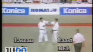 JUDO 1991 World Championships Johan Laats BEL  Daniel Lascau GER [upl. by Oni]