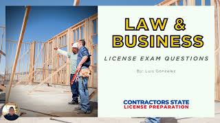 Contractors License Law Practice Exam Questions [upl. by Llesig]