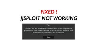 How to FIX JJSploit Not WorkingInstallingOpeningStopped WorkingNot Executing Errors Solution [upl. by Millian]