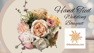 DIY Hand Tied Bridal Bouquet  diy weddingbouquet weddingflowers [upl. by Millicent]