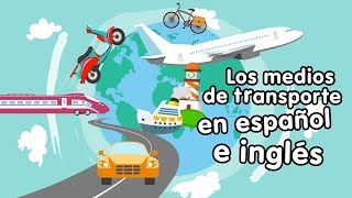 Los medios de transporte en inglés  Aprende de manera fácil con pronunciación tu inglés favorito [upl. by Maurreen56]