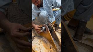 How to fix bucket Lin boring adjuster with welding and gas cutter shorts welding [upl. by Neffirg]