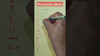 Punctuations Marks  At Sign Ellipsis english sign shortsyoutubeshorts gsrenglish👑 [upl. by Llennol]