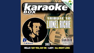 Three Times A Lady Karaoke Version [upl. by Newell152]