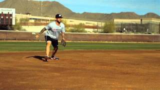 Third Base Fielding Drill With Ryan Roberts [upl. by Einafets]