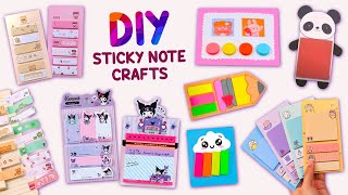 8 DIY STICKY NOTE CRAFTS  Kuromi Sticky Note  Handmade Cute School Supplies [upl. by Alial316]