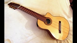 8string Nylon Fanned Fret Guitar Review Agile Instruments [upl. by Ahseeyt]