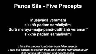 Panca Sila  Five Precepts [upl. by Ytsirt]