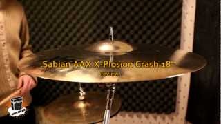 review  Sabian AAX XPlosion Crash 18quot [upl. by Earised915]