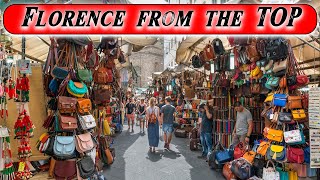 Leather market of Florence Italy from Top [upl. by Ahtaga]