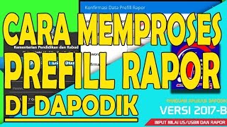 Cara download Prefill Rapor dan mengimputnya ke aplikasi Dapodik [upl. by Aldous241]