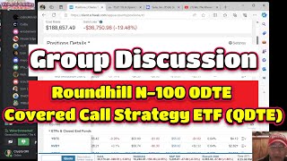 Group Discussion Roundhill N100 0DTE Covered Call Strategy ETF QDTE [upl. by Lletnuahs]