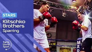 Klitschko Brothers Sparring  2000 Footage  Trans World Sport [upl. by Nidorf]