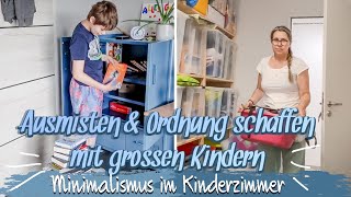 AUSMISTEN UND AUFRÄUMEN MIT GROSSEN KINDERN 🦋 ORDNUNG IM JUNGENZIMMER 🦋 TAGAUS TAGEIN 🦋 [upl. by Ariamo657]