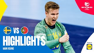 They take a huge step forward 🫨  Sweden vs Portugal  Highlights  Mens EHF EURO 2024 [upl. by Stephi]