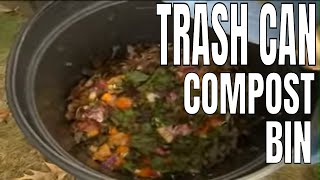 DIY Trash Can Compost Bin [upl. by Ahsennek]