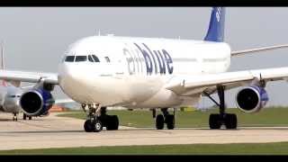 Manchester Airport 13 HD  Airblue Airbus A340300 Departure 060513 [upl. by Yellah]