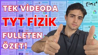 TYT FİZİK FULLETEN SON TEKRAR   TÜM KONULAR TEK VİDEODA  tyt yks [upl. by Haikan]